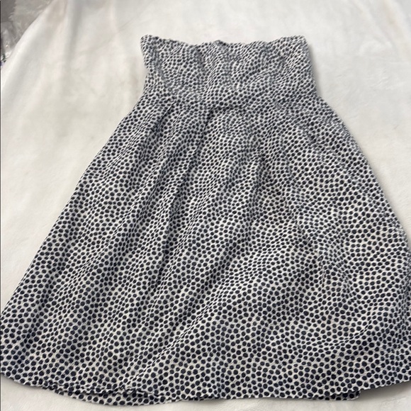 J.Crew Black and White Polka Dot Strapless Dress - Picture 1 of 5